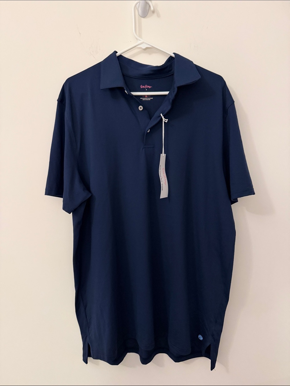 Lilly Pulitzer x Southern Tide Navy Performance Polo Shirt